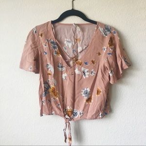 Mudd Floral Crop Top